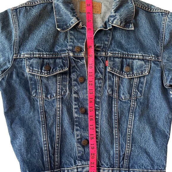 Levis Dark Denim Jean Jacket - Picture 7 of 9